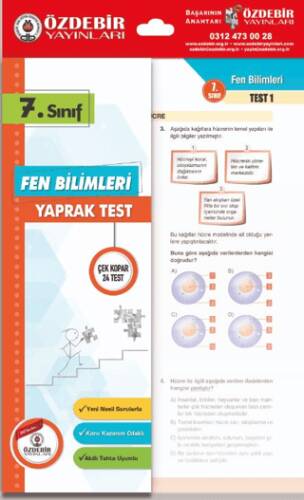7. Sınıf Fen Bilimleri Yaprak Test - Kolektif kitap kapağı