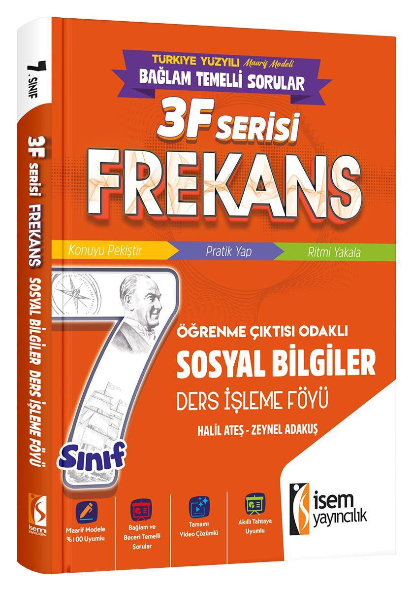 7. Sınıf Frekans Sosyal Bilgiler Ders İşleme Föyü kitap kapağı