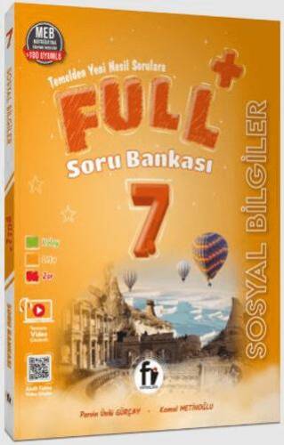 7. Sınıf Full+ Sosyal Bilgiler Soru Bankası - Kemal Metinoğlu kitap kapağı