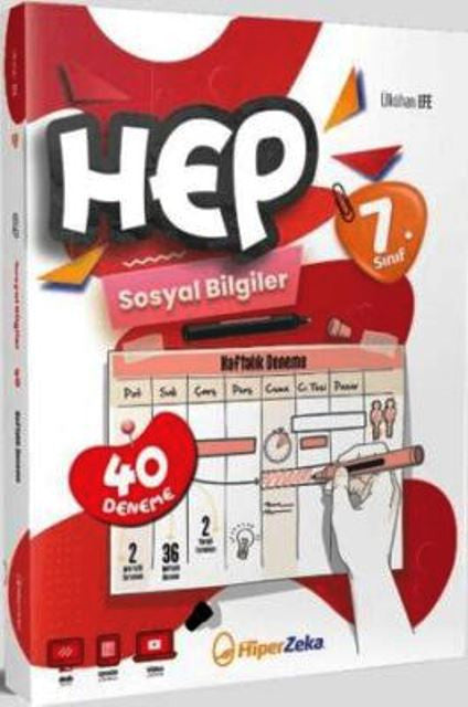 7. Sınıf HEP Sosyal Bilgiler Haftalık Deneme Föyleri - Ülkühan Efe kitap kapağı