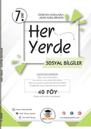Zeka Küpü Yayınları 7. Sınıf Her Yerde Sosyal Bilgiler Soru Föyleri - Kollektif kitap kapağı