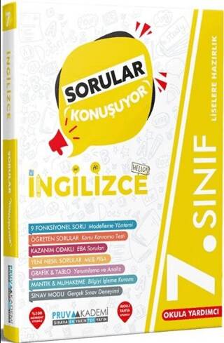 7. Sınıf İngilizce Sorular Konuşuyor Soru Bankası - Kolektif kitap kapağı