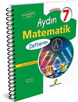 Ortaokul 7 Aydın Matematik Defterim - Derya Kurt kitap kapağı