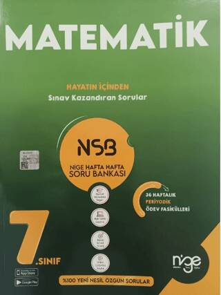 7. Sınıf matematik NSB Hafta Hafta Soru Bankası - Kolektif kitap kapağı