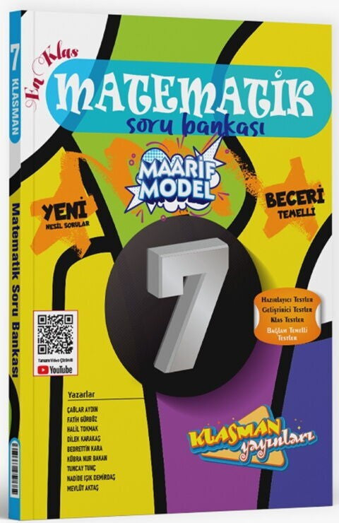 7. Sınıf Matematik Soru Bankası Klasman Yayınları kitap kapağı