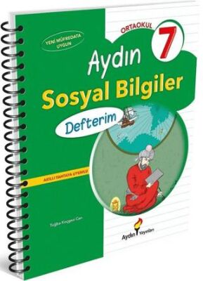 Ortaokul 7 Aydın Sosyal Bilgiler Defterim - Tuğba Koçgazi Can kitap kapağı