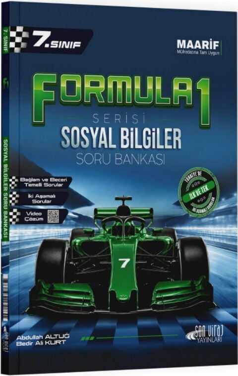 7. Sınıf Sosyal Bilgiler Formula 1 Soru Bankası Son Viraj Yayınları kitap kapağı