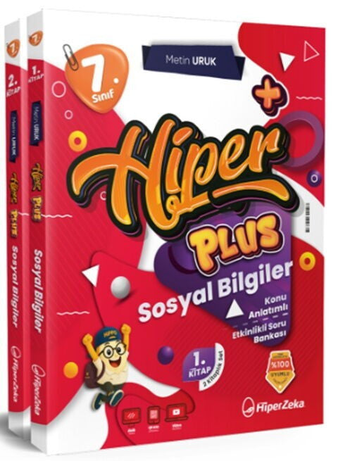 7. Sınıf Sosyal Bilgiler Hiper Plus Konu Soru Bankası Hiper Zeka Yayınları kitap kapağı