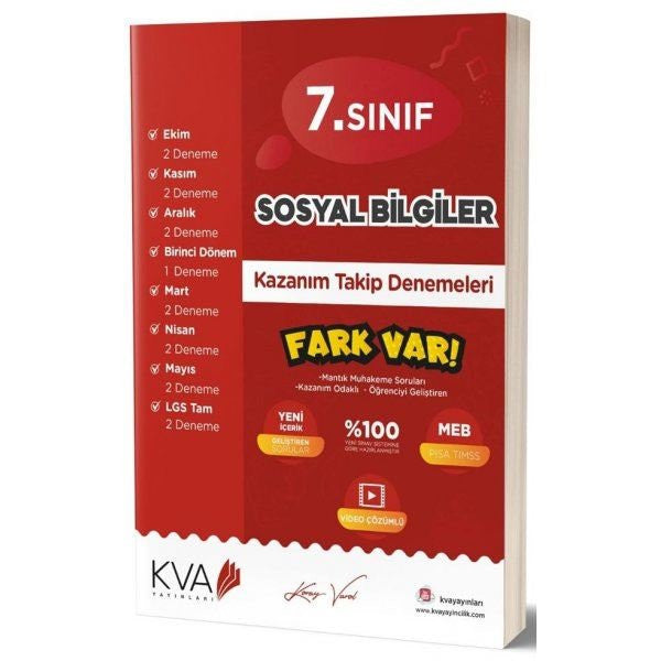 7. Sınıf Sosyal Bilgiler Kazanım Takip Denemeleri - Kolektif kitap kapağı