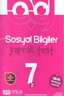 Nitelik Yayınları 7. Sınıf Sosyal Bilgiler Yaprak Test - Murat Usta kitap kapağı