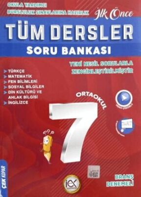 7. Sınıf Tüm Dersler Soru Bankası İlk Önce Yayıncılık - Kolektif kitap kapağı