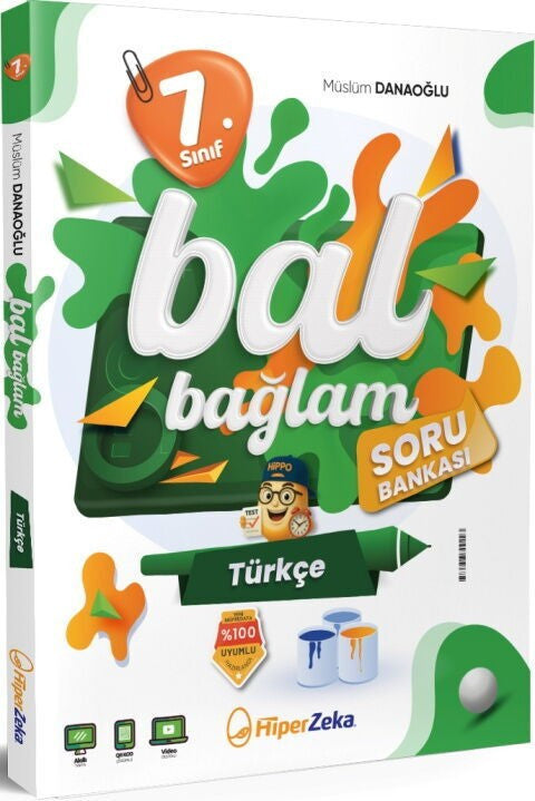 7. Sınıf Türkçe Bal Bağlam Soru Bankası Hiper Zeka Yayınları kitap kapağı