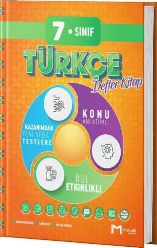 7. Sınıf Türkçe Defter Kitap - Kolektif kitap kapağı
