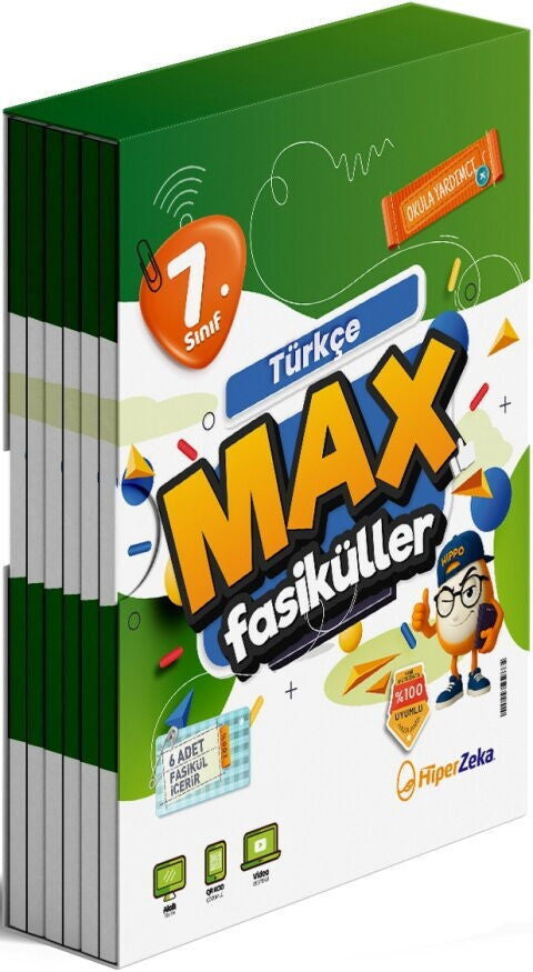 7. Sınıf Türkçe MAX Fasikülleri Hiper Zeka Yayınları kitap kapağı