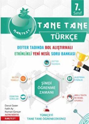 7. Sınıf Yeşil Tane Tane Türkçe Soru Bankası - Kolektif kitap kapağı