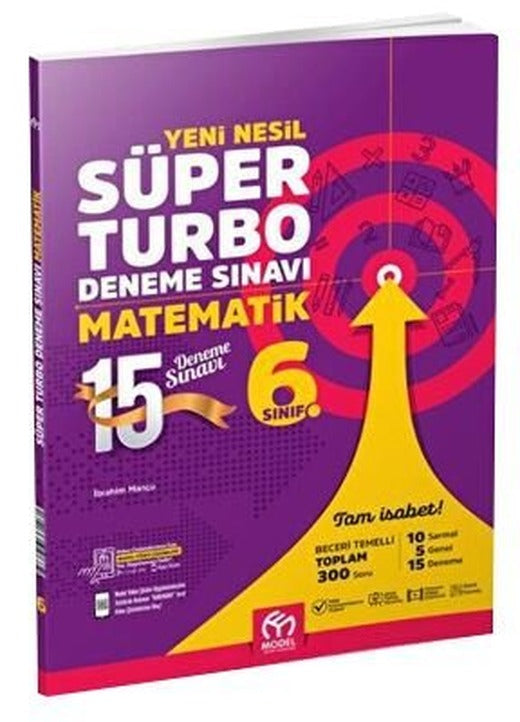 6. Sınıf Matematik Yeni Nesil Süper Turbo Deneme Sınavı | Model Eğitim Yayınları