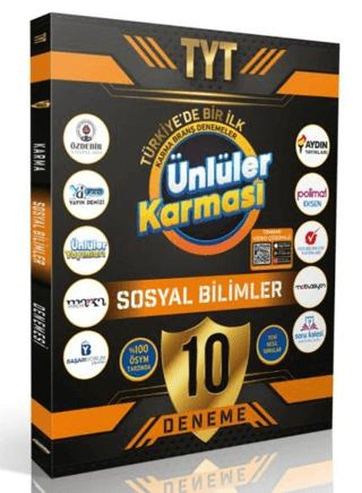 YKS TYT Sosyal Bilgiler 10 Deneme | Ünlüler Karması (Ciltsiz)
