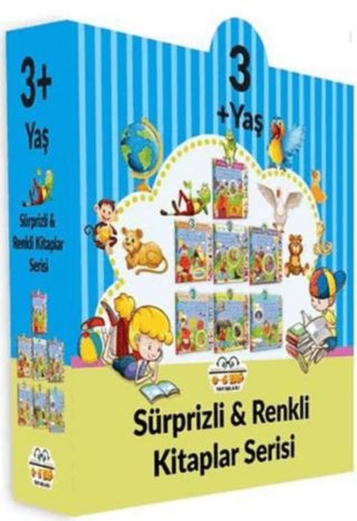 3+ Yaş Sürprizli ve Renkli Kitaplar Serisi (7 Kitap Set) | 0-6 Yaş Yayınları (Ciltli)