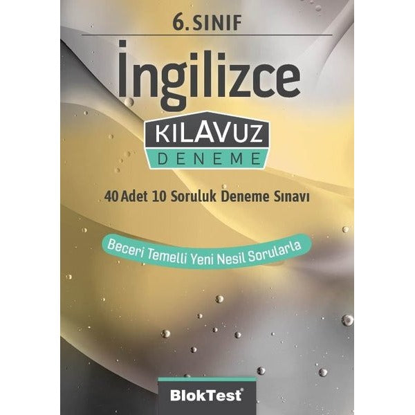 6.Sınıf İngilizce Kılavuz Deneme | Bloktest Yayınları (İnce Kapak)