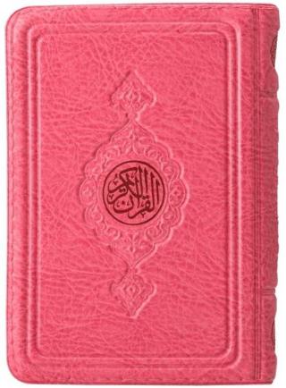 Büyük Cep Boy Kur'an-ı Kerim (Pembe Renk, Kılıflı, Mühürlü)