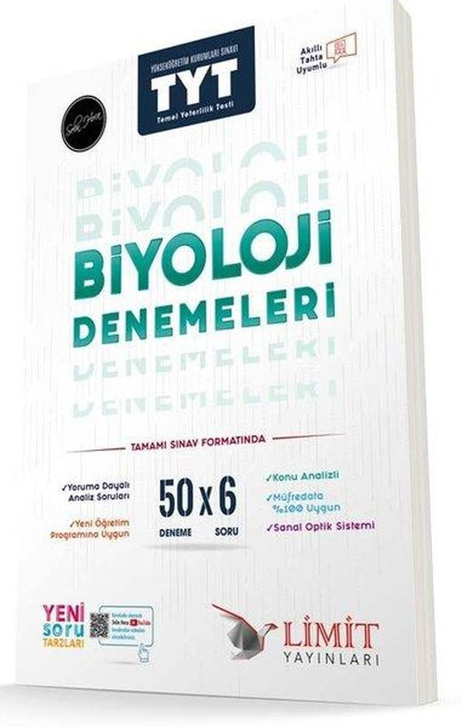 TYT 50'li Biyoloji Deneme | Limit Yayınları (İnce Kapak)