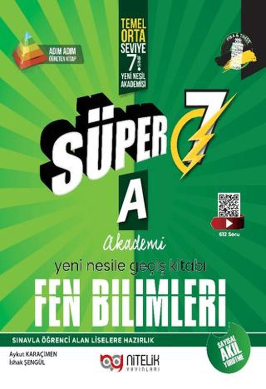 Süper 7 Fen Bilimleri A Yeni Nesile Geçiş Kitabı | Nitelik Yayınları (Ciltsiz)