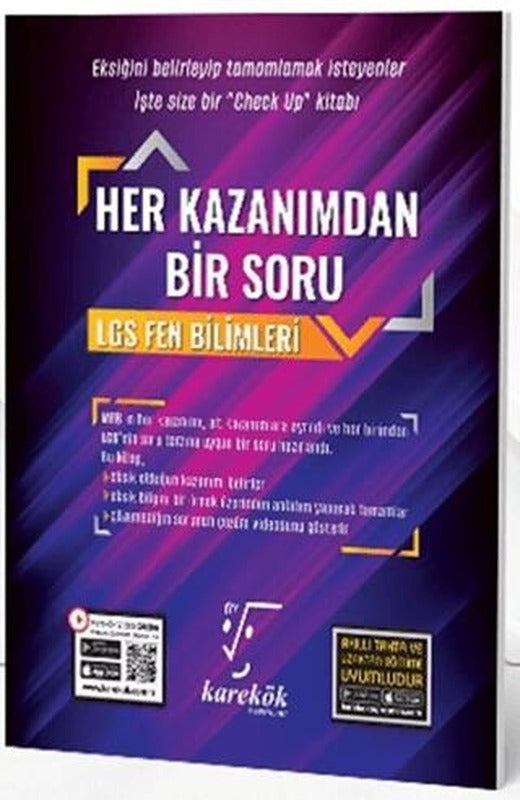 8. Sınıf LGS Fen Bilimleri Her Kazanımdan Bir Soru | Karekök Yayıncılık (Ciltsiz)