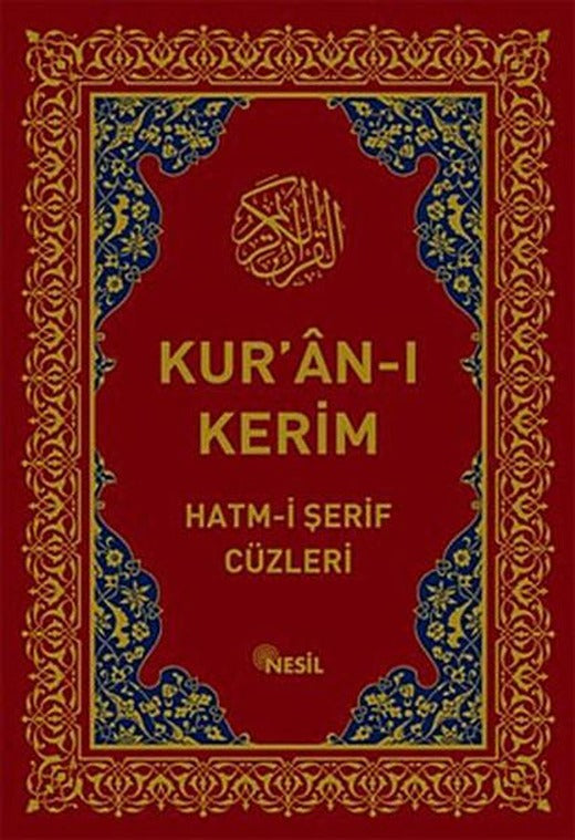Kur'an-Kerim Hatm-i Şerif Cüzleri (Kutulu) | Nesil Yayınları - Kuran-ı Kerim Mealleri Dizisi (İnce Kapak)