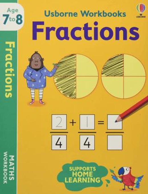 Usborne Workbooks Fractions 7-8 | Usborne (Ciltsiz)