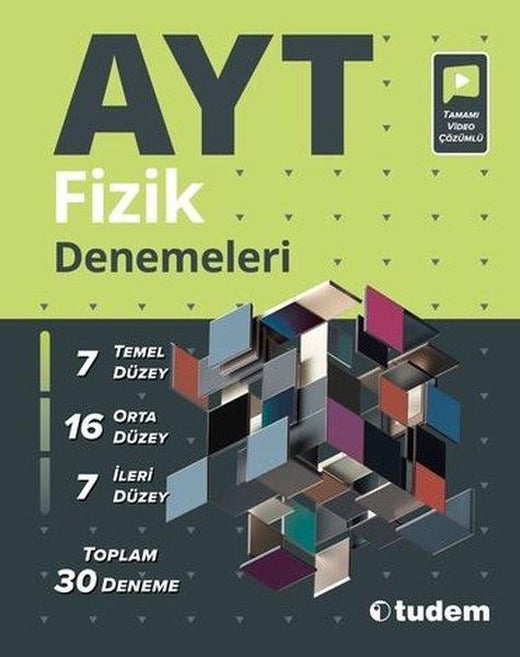 AYT Fizik Denemeleri ( 30'lu ) | Tudem Yayınları - Ders Kitapları (İnce Kapak)