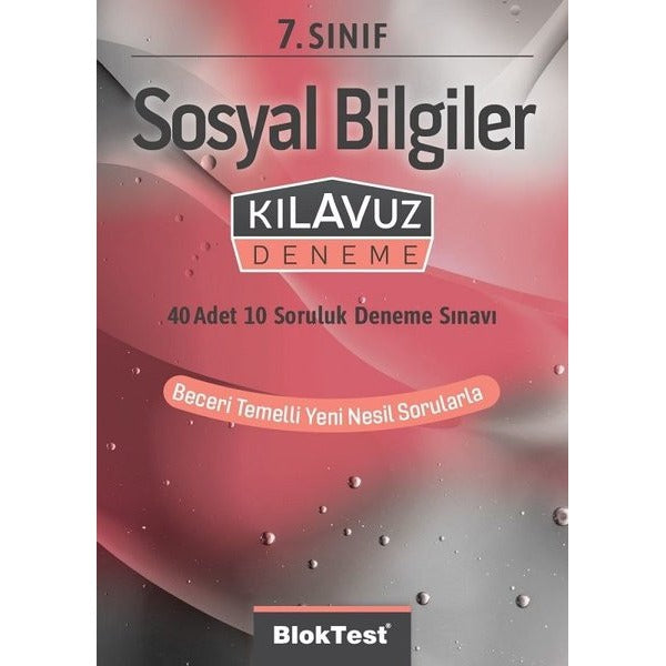 7.Sınıf Sosyal Bilgiler Kılavuz Deneme | Bloktest Yayınları (İnce Kapak)