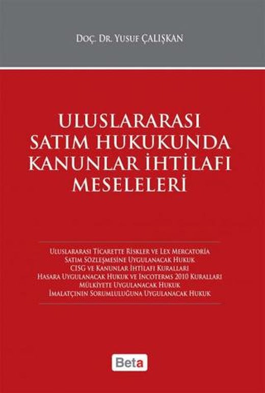 Uluslararası Satım Hukukunda Kanunlar İhtilafı Meseleleri | Beta Yayınevi (Ciltsiz)