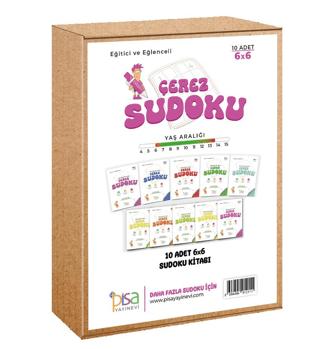 6X6 Eğitici ve Eğlenceli 10 Adet Çerez Sudoku Set | Pisa Yayınevi (Ciltsiz) - Resim 1