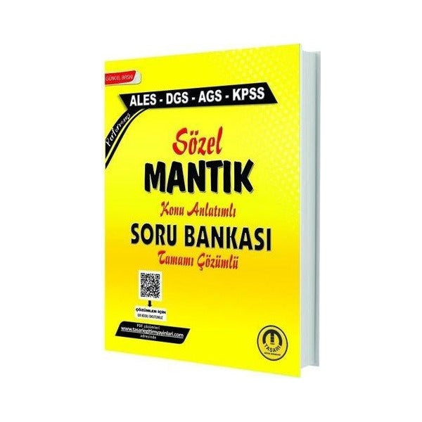 KPSS ALES DGS AGS Sözel Mantık Çözümlü Soru Bankası
