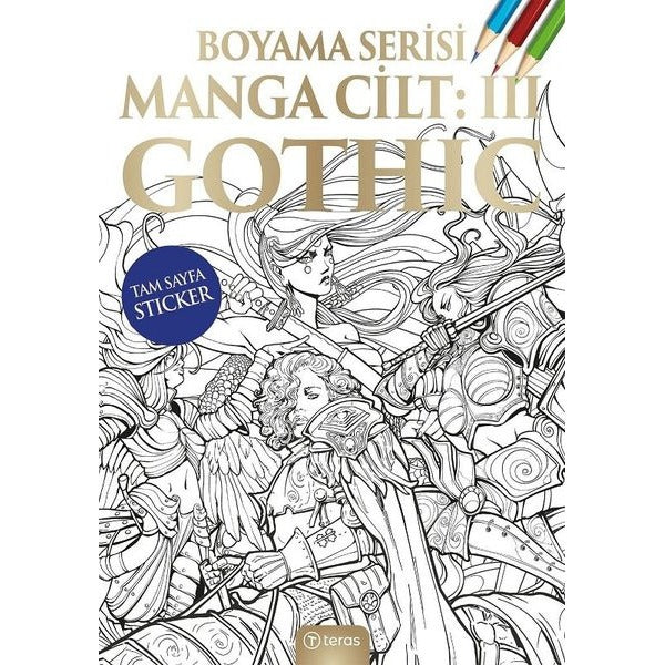 Manga Boyama Cilt 3 - Gothic | Teras Kitap (İnce Kapak)