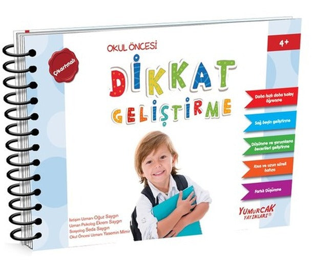 Dikkat Geliştirme 4 Yaş Kitabı | Yumurcak Yayınları
