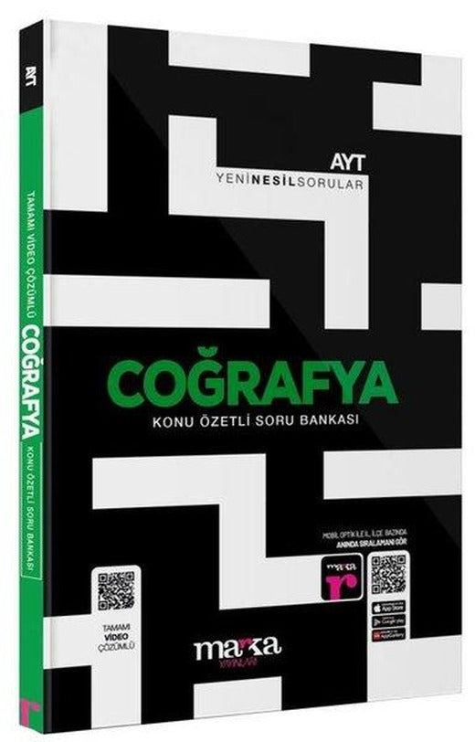 2025 AYT Coğrafya Konu Özetli Yeni Nesil Soru Bankası Tamamı Video Çözümlü | Marka Yayınları (İnce Kapak)