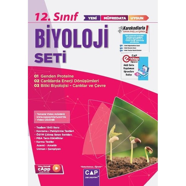 2023 10.Sınıf Anadolu Lisesi Biyoloji Seti | Çap Yayınları (İnce Kapak)