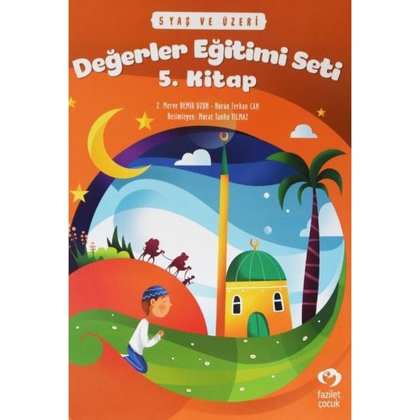 5 Yaş ve Üzeri Değerler Eğitimi Seti 5.Kitap | Fazilet Çocuk (İnce Kapak)
