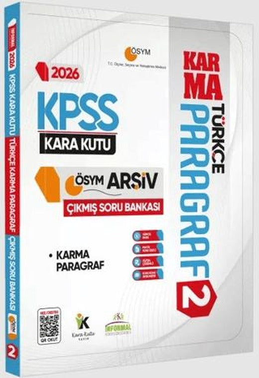 2026 KPSS Türkçenin Kara Kutusu PARAGRAF 2 KARMA ÖSYM Çıkmış Soru Bankası K.Özetli Dijital Çözümlü | Karakutu Yayın (Ciltsiz)
