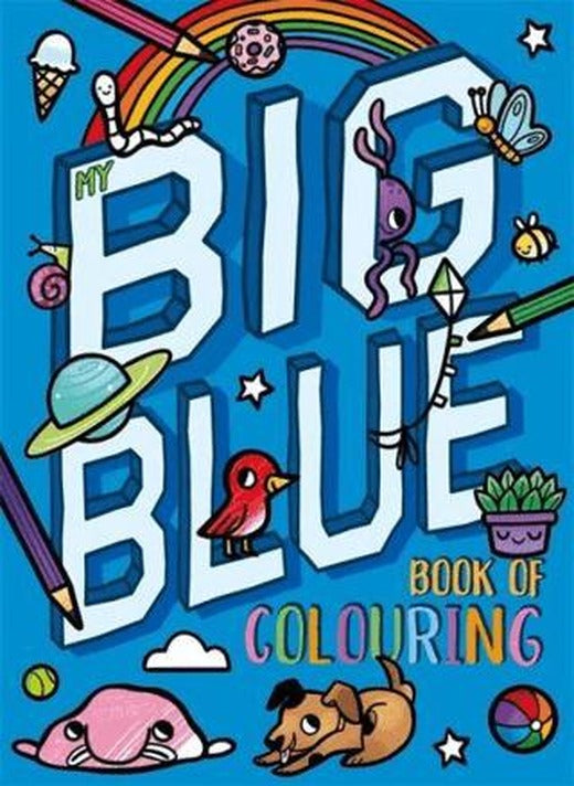 My Big Blue Book Of Colouring | Igloo Books (Ciltsiz)