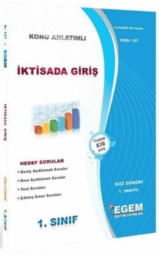 1. Sınıf 1. Yarıyıl İktisada Giriş Konu Anlatımlı Soru Bankası - Kod 157