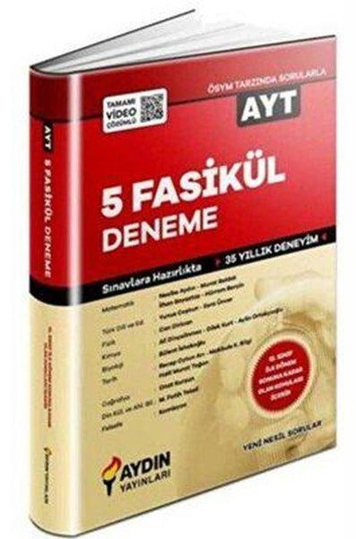 AYT 5 Fasikül Deneme | Aydın Yayınları-Eğitim (İnce Kapak)