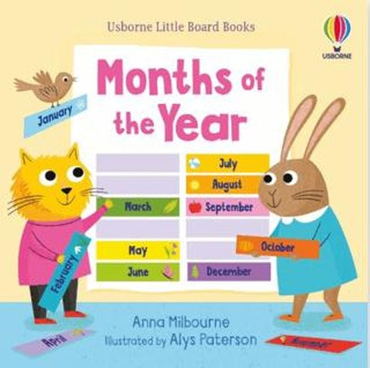 Little Board Books Months of the Year | Usborne (Ciltsiz)