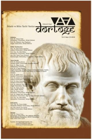 Dörtöğe Felsefe ve Bilim Tarihi Yazıları Hakemli Dergi Yıl: 5 Sayı: 10 | Dörtöğe Dergisi (Ciltsiz) - Resim 1