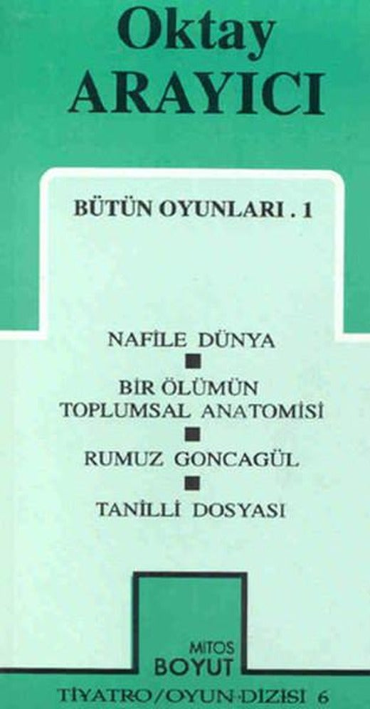 Bütün Oyunları 1-Nafile Dünya/Bir Ölümün Toplumsal Anatomisi /Rumuz Goncagül/Tanilli Dosyası | Mitos Boyut Yayınları - Tiyatro Oyun Dizisi (İnce Kapak)