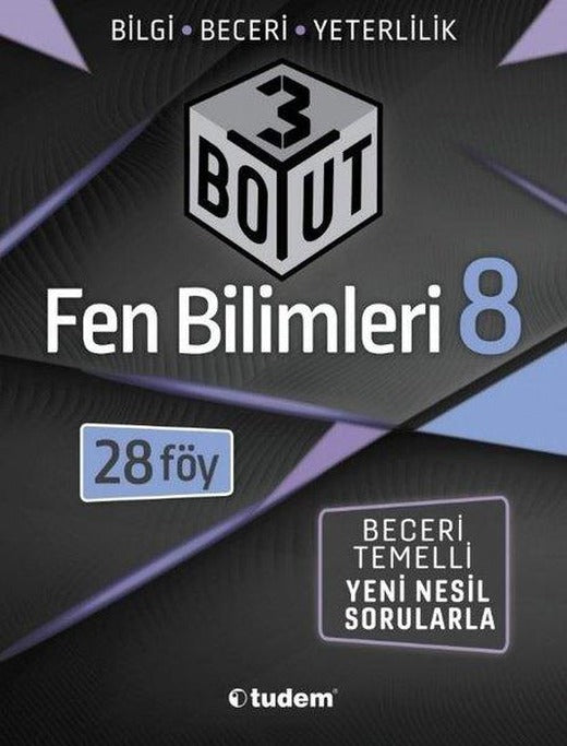8. Sınıf 3 Boyut Fen Bilimleri | Tudem Yayınları - Ders Kitapları (İnce Kapak)