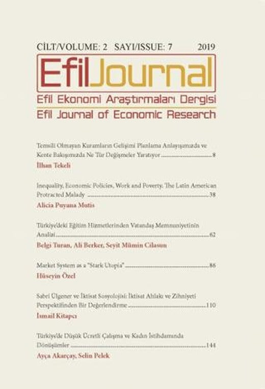 Efil Ekonomi Araştırmaları Dergisi Cilt: 2 Sayı: 7 | Efil Journal Dergisi (Ciltsiz)