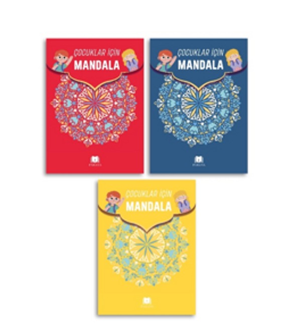 Çocuklar İçin Mandala Seti - 3 Kitap Takım | Parana (İnce Kapak)