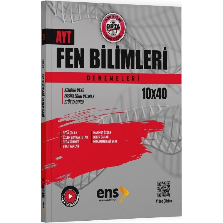 AYT Fen Bilimleri 10 x 40 Denemeleri | ENS Yayınları (Ciltsiz)